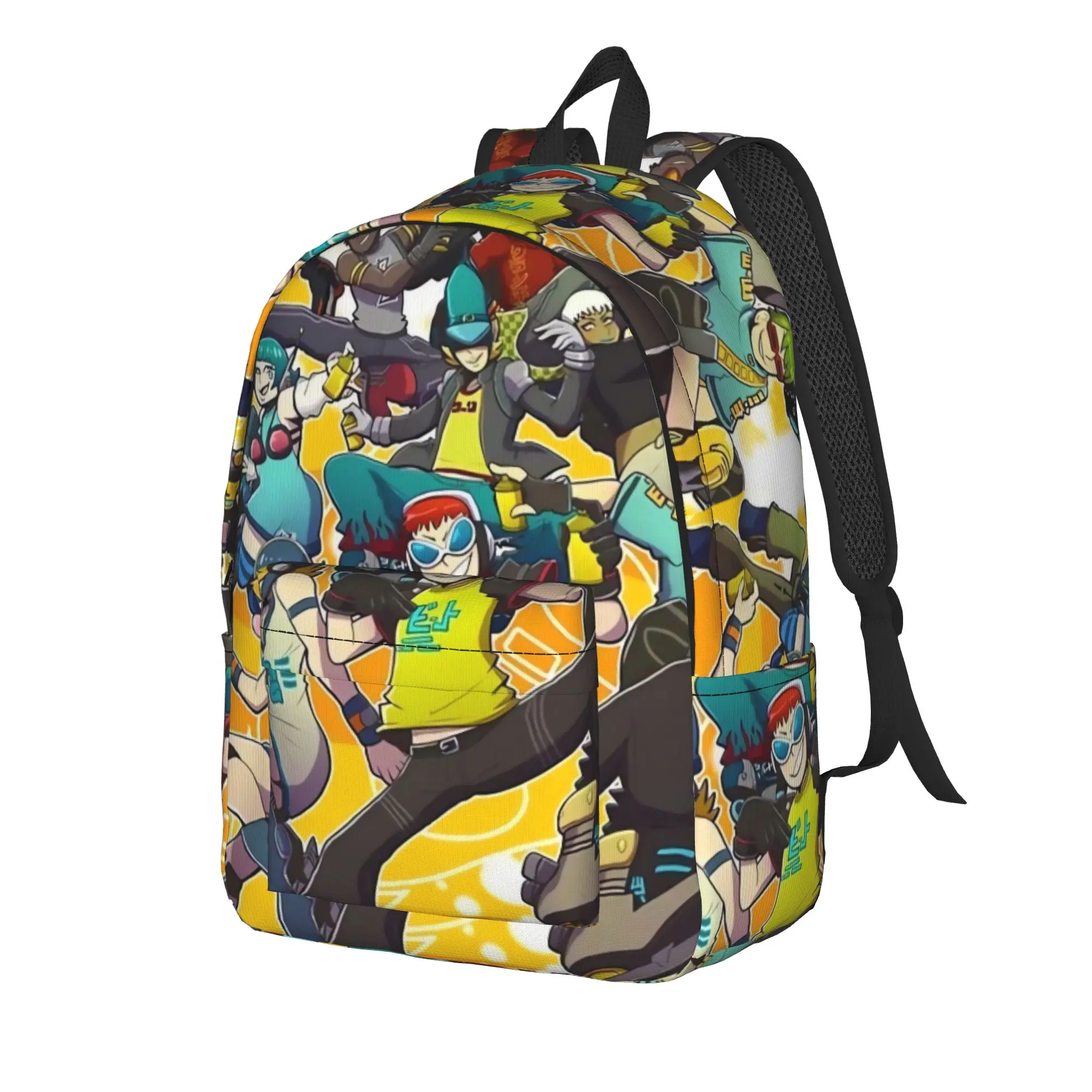 Jet Set Radio Future Backpack Youth  Lightweight Backpacks Polyester Modern School Bags Hiking Design Rucksack