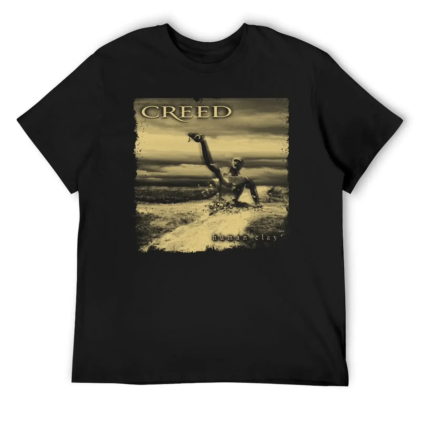 

Human Clay T-Shirt street wear korean fashion blacks mens big and tall t shirts