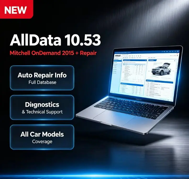 Alldata 10.53 Mitchell OnDemand 2015 Automotive Diagnostic Software Technical Support for Cars And tools