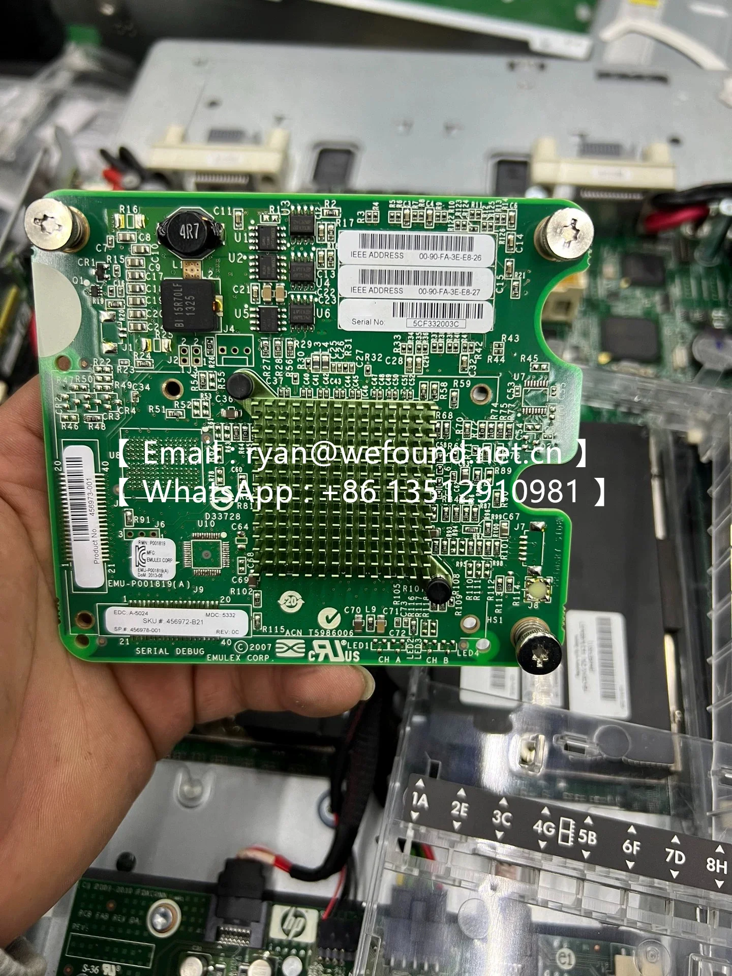 

456972-B21 456978-001 LPE1205 456973-001 SAS3801E-HP 489103-001 488901 AK344A 489190-001 584776-001 QLE2560