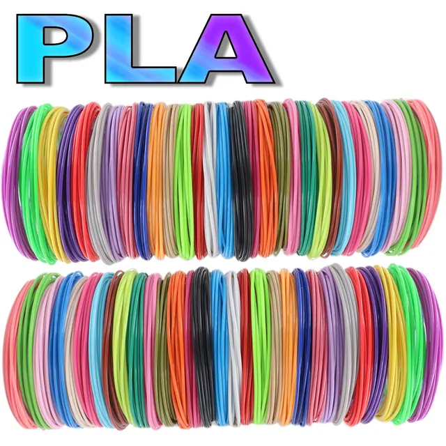 Filament PLA do druku piórem 3D 10/20/30 kolorów o średnicy 1.75mm 200M bezwonny bezpieczny plastikowy wkład do pióro do dekorowania dzieci 3D