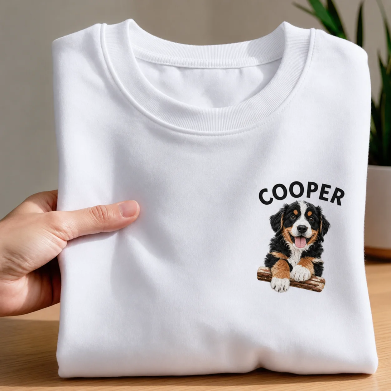Custom Pet Face T Shirt Personalized Dog Portrait Custom Photo Cotton Tee Dog Mom Pet Lover Gift Casual Short Sleeve Top