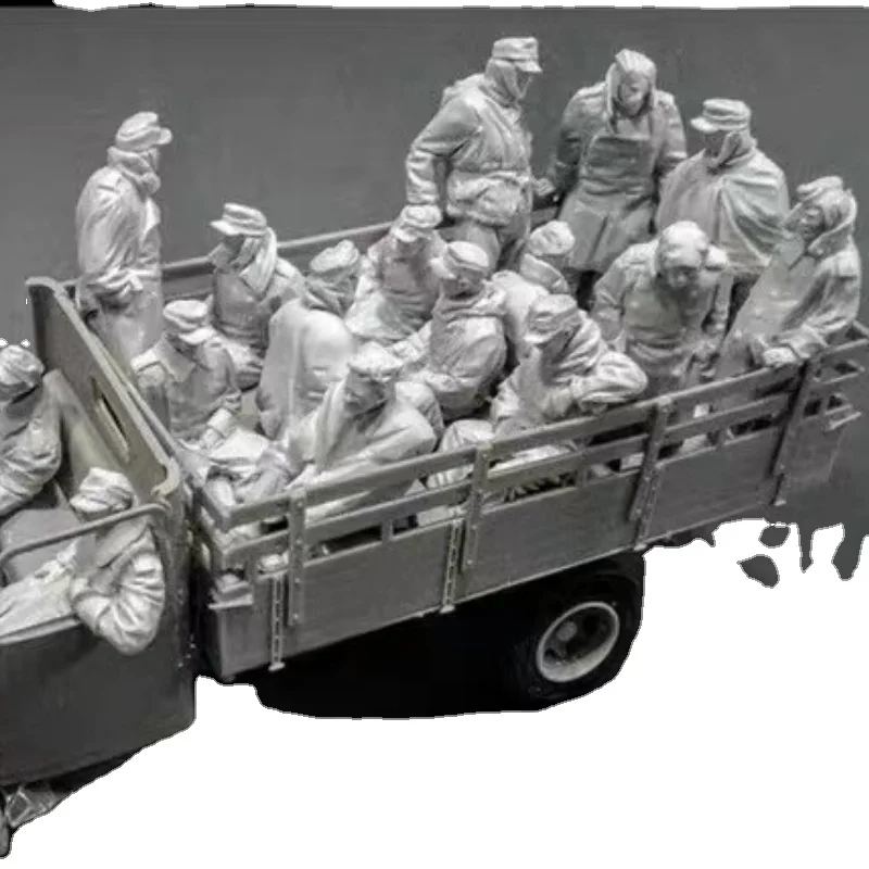 1/35 Resin Figure Model Kit Collection Kit toys Captured Soldiers 16 Figuren Free Shipping Diy Toys(no Truck)