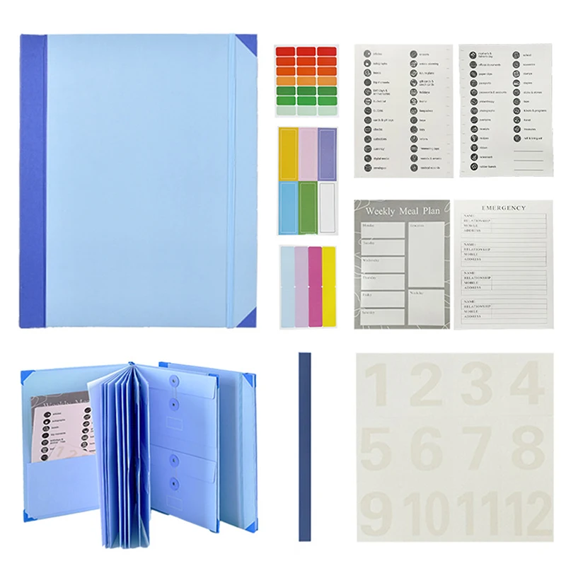 In Case I Go Missing Binder Folio Document Organizer Expanding File Folder Pockets Accordion Document Organizer Pocket