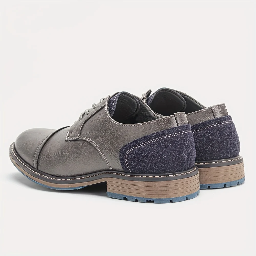 Men Leather Shoes 2026 Brand Comfortable Fashion Men Derby Shoes