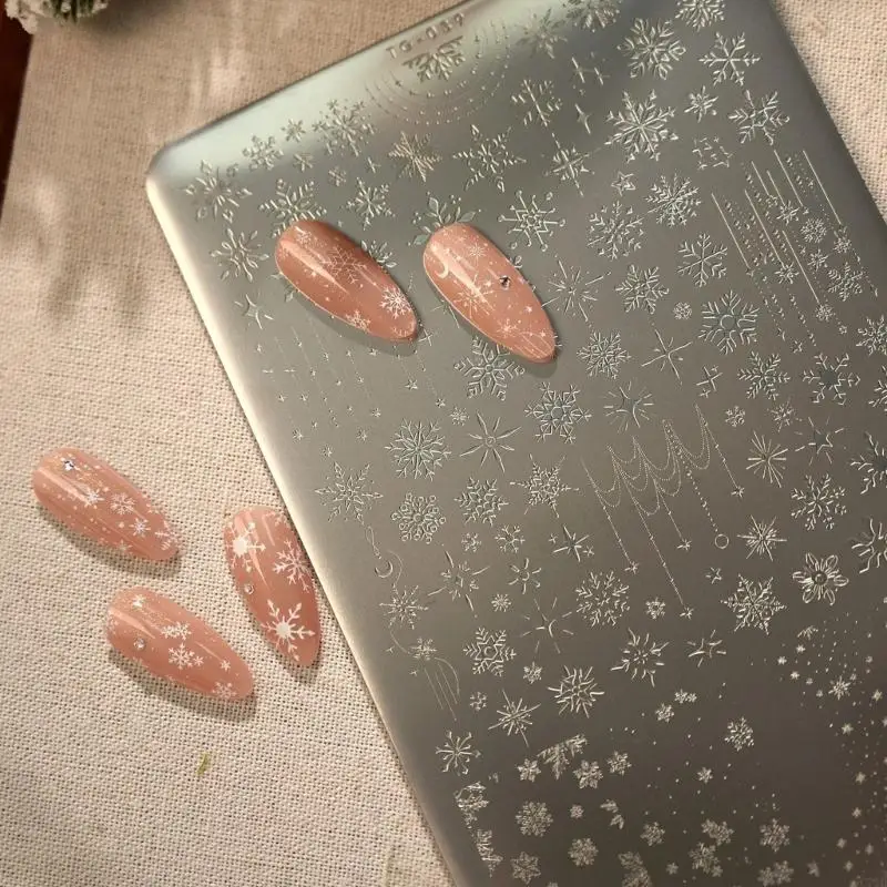Elegant Stylish Pattern Designs Template Manicure Accessories Making Mould