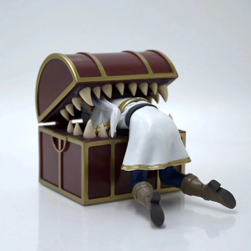 Frieren além do fim da jornada frieren caixa de tesouro monstro anime figura brinquedos samambaia macarrão rolha estatueta ação