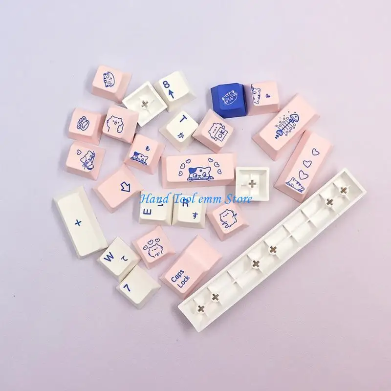 

H37F Keycaps Set Pussycat Theme Theme for 145 Keys CherryProfile and Oil-Resist