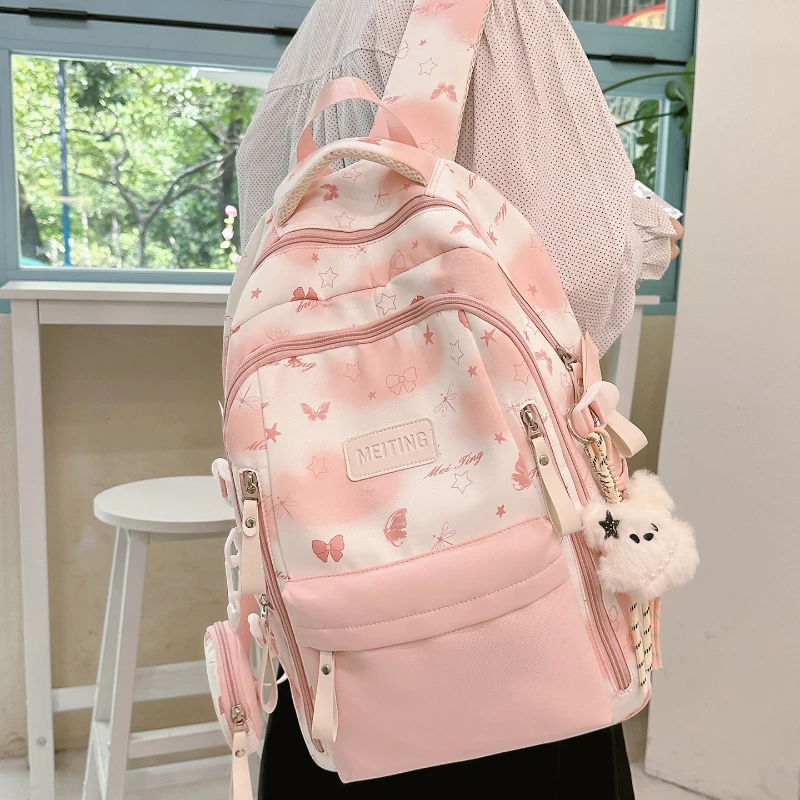 women's-backpack-butterfly-star-print-charm-detachable-pouch-multi-pocket-adjustable-strap-casual-school-bag-2026-back-pack