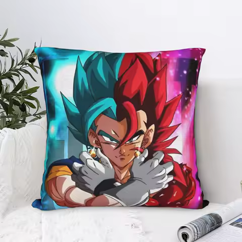 DBZ Japanese Anime Square Pillowcases Polyester Couch Cushion Case Funny Decorative Pillow Cover 40*40