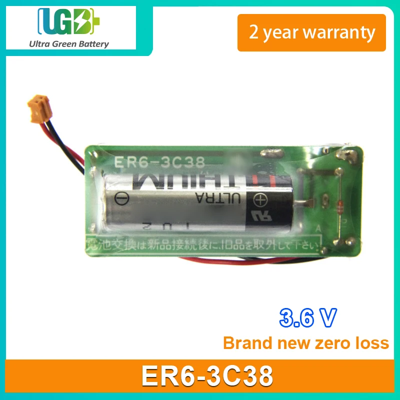 UGB New battery For ER6-3C38 SF16915 FGBB631BDL-72X ER6V Flow meter battery 3.6V