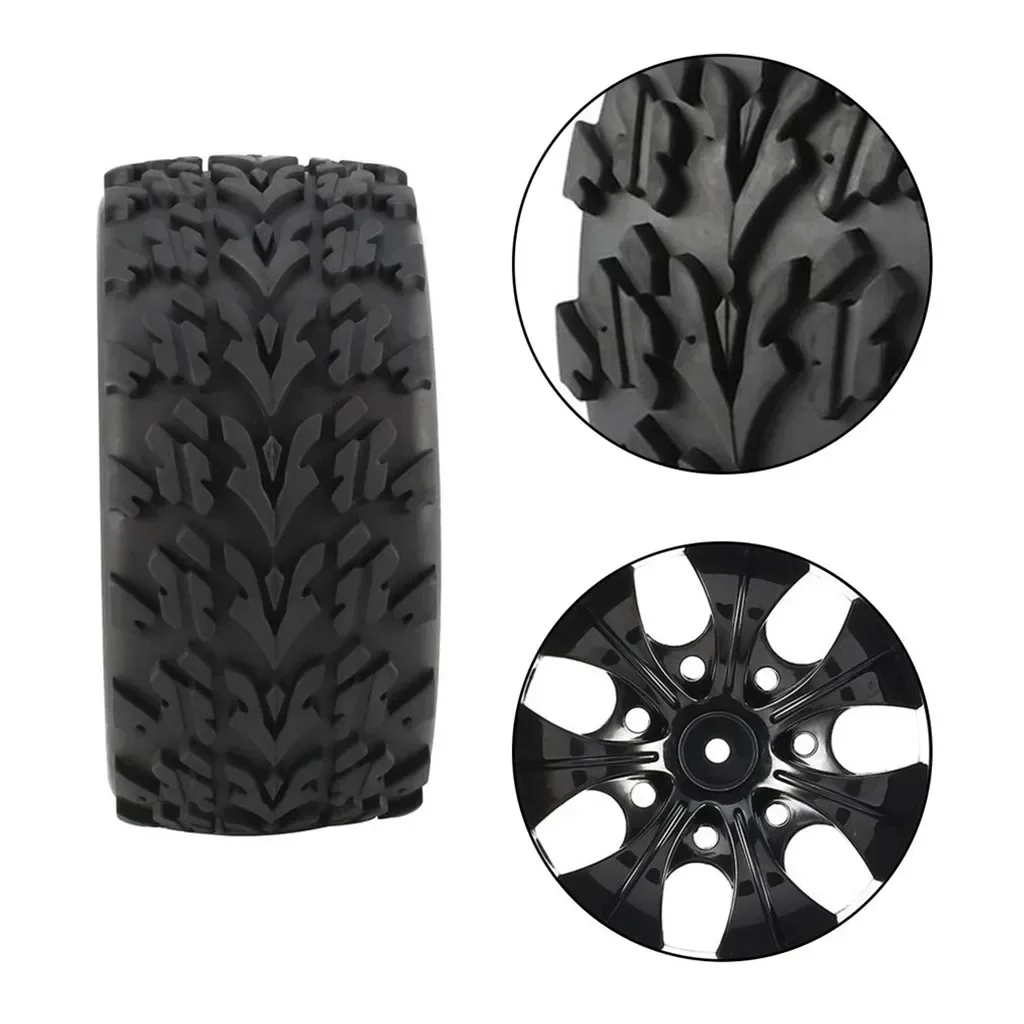 4 stücke 1/10 Offroad-PKW-Reifen 55*115mm Kunststoff-Felgen gummireifen für hsp hpi