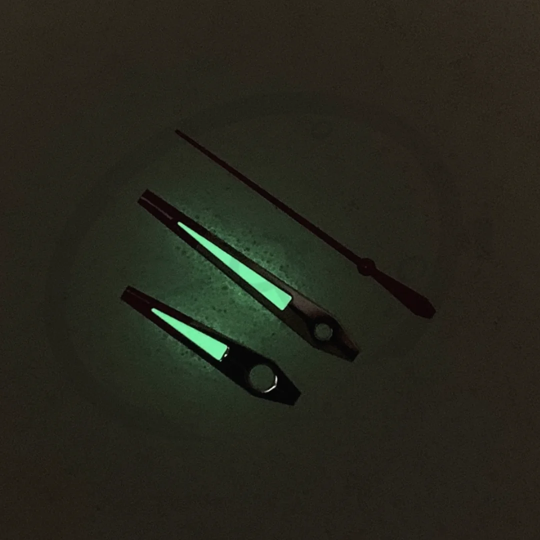 Модифицированная красная Серебряная зеленая светящаяся фотосессия из нержавеющей стали для японских механических движений NH35/36/4R/7S