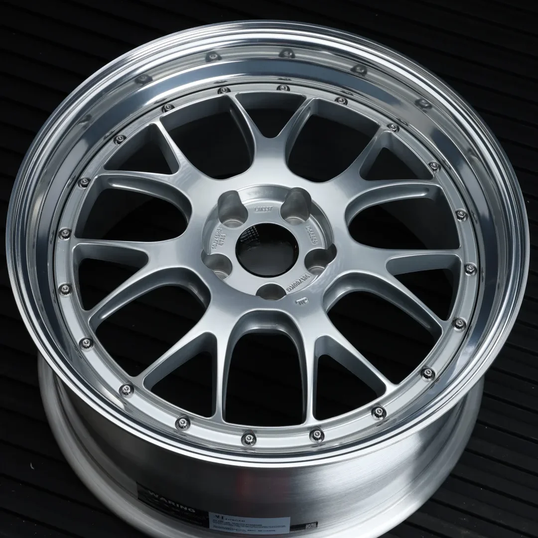 UNBO-526 Retro-style Polished Deep-lipped Alloy Wheels With Silver Machined Finish And Porous Forged Rims For Modified And Sport