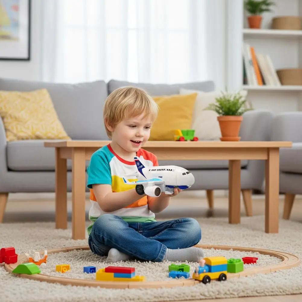 ألعاب روبوتية للطائرة المتحولة نماذج طائرة مع أضواء وأصوات هدايا عيد الميلاد ألعاب للأطفال الأولاد والبنات لعبة سيارة #3