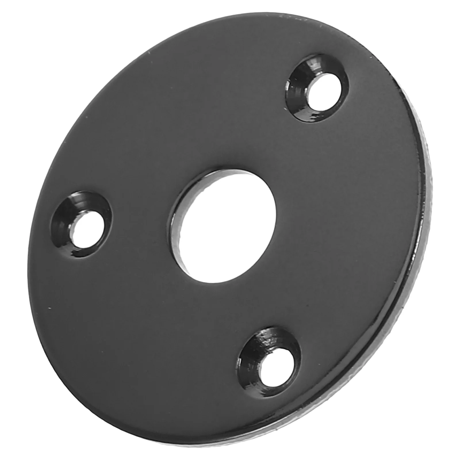 

1 Round Guitar Jack Plate Indented 1 4 Inch Pickup Output Socket Metal Screws Electric Bass Sturdy Iron Copper Nickle Plating