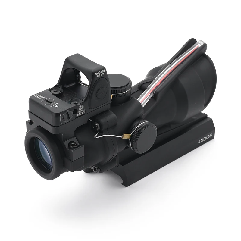 Imagem -06 - Santo Guerreiro Real Fibra Vidro Retículo Riflescope Tático Acog 4x32 Ta31 Rco-m4 Marcas Originais Novo 2024