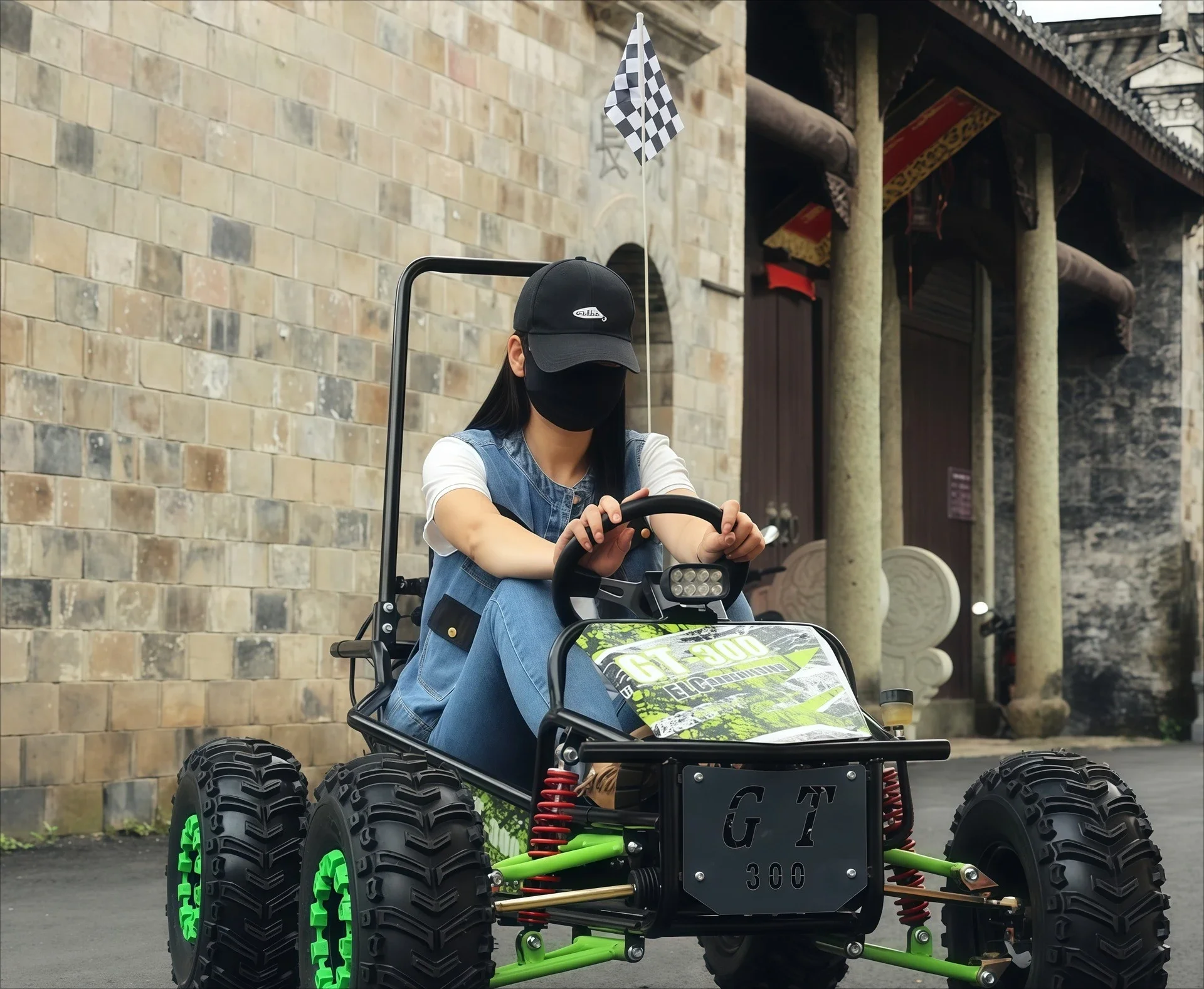 Electric off-road ATVs, adults can ride on four-wheeled go-karts, children all-terrain
