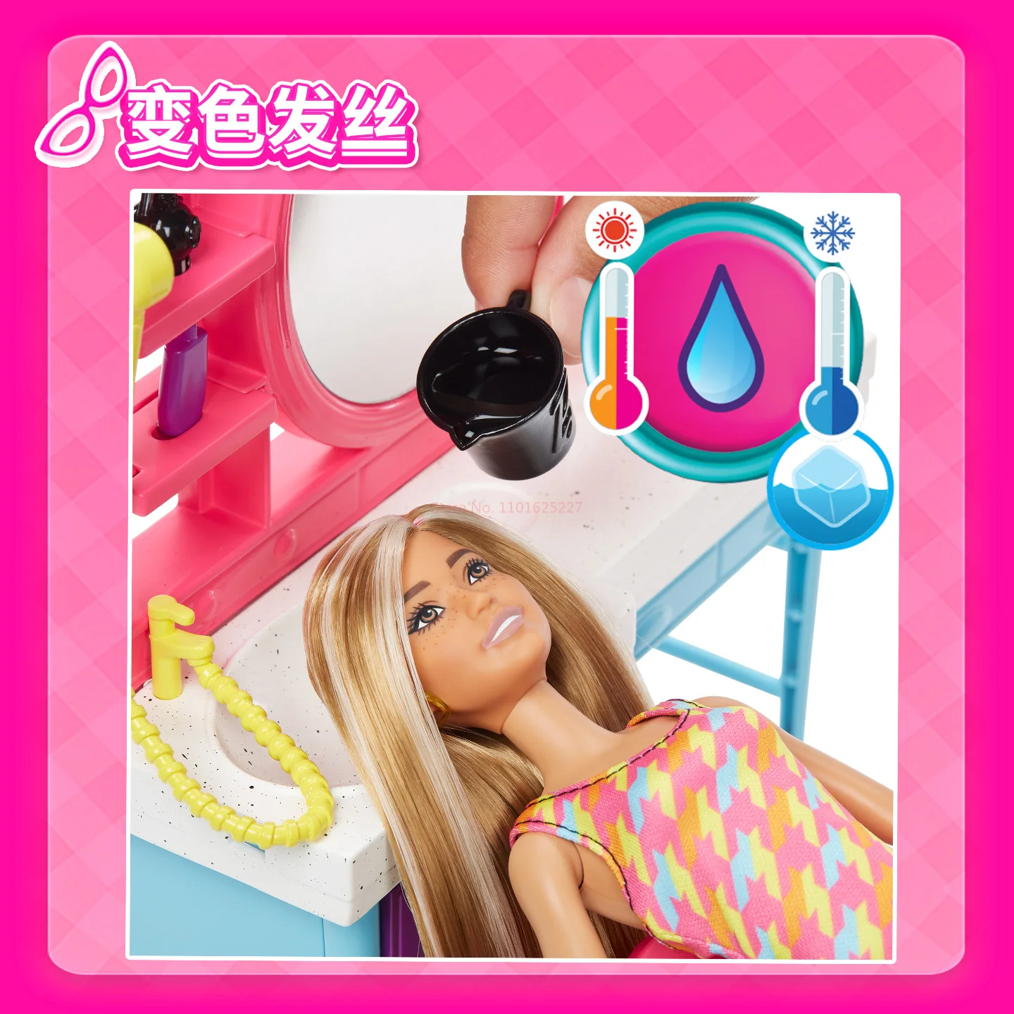[In Stock] Barbie Hair Salon Stylist Set Play Toy Girl Birthday Gift Doll Professional Experience Dressing Genuine Model