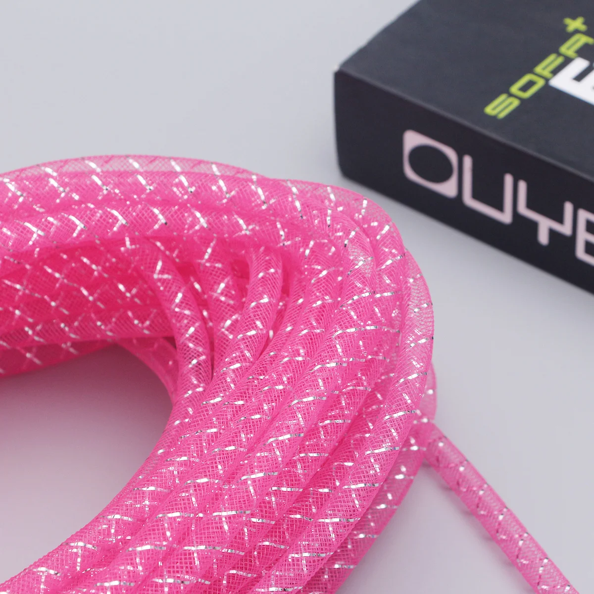 1 stücke Mesh Rohr Schnur Polyester Geflecht Rohr Für Diy Schmuck Machen Armband Halsketten Knöchel Zubehör Handwerk Liebhaber Liefert rot