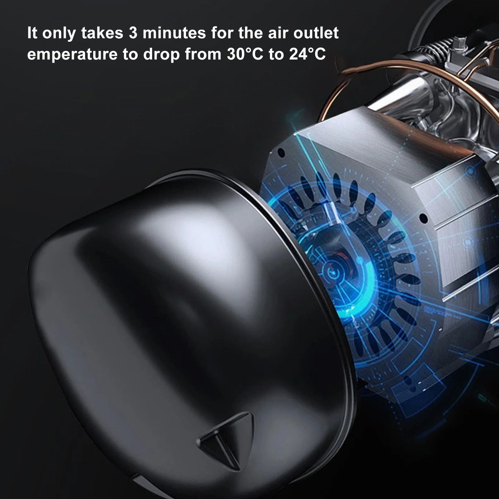 Portable Air Conditioner Dual Inverter 4500BTU Energy Saving Small Mobile Air Cooler with Remote Control for Camping