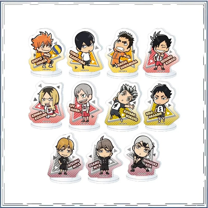 

Haikyuu!! Q-version Character Mini Standing Card Cartoon Blind Box Surroundings Action Figures Model Kids Toy