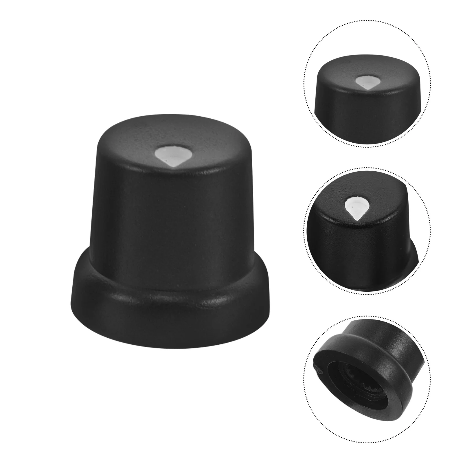 

12Pcs 6mm Guitar Effect Pedal Knobs Black Unique Design Precision Tuning Durable Sturdy Potentiometer Handles Guitar Effect Knob