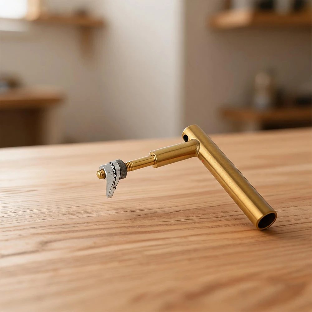 Replacement Stove Door Handle Made of Stainless Steel with Titanium Gold Finish for Heating Appliances and Fireplaces