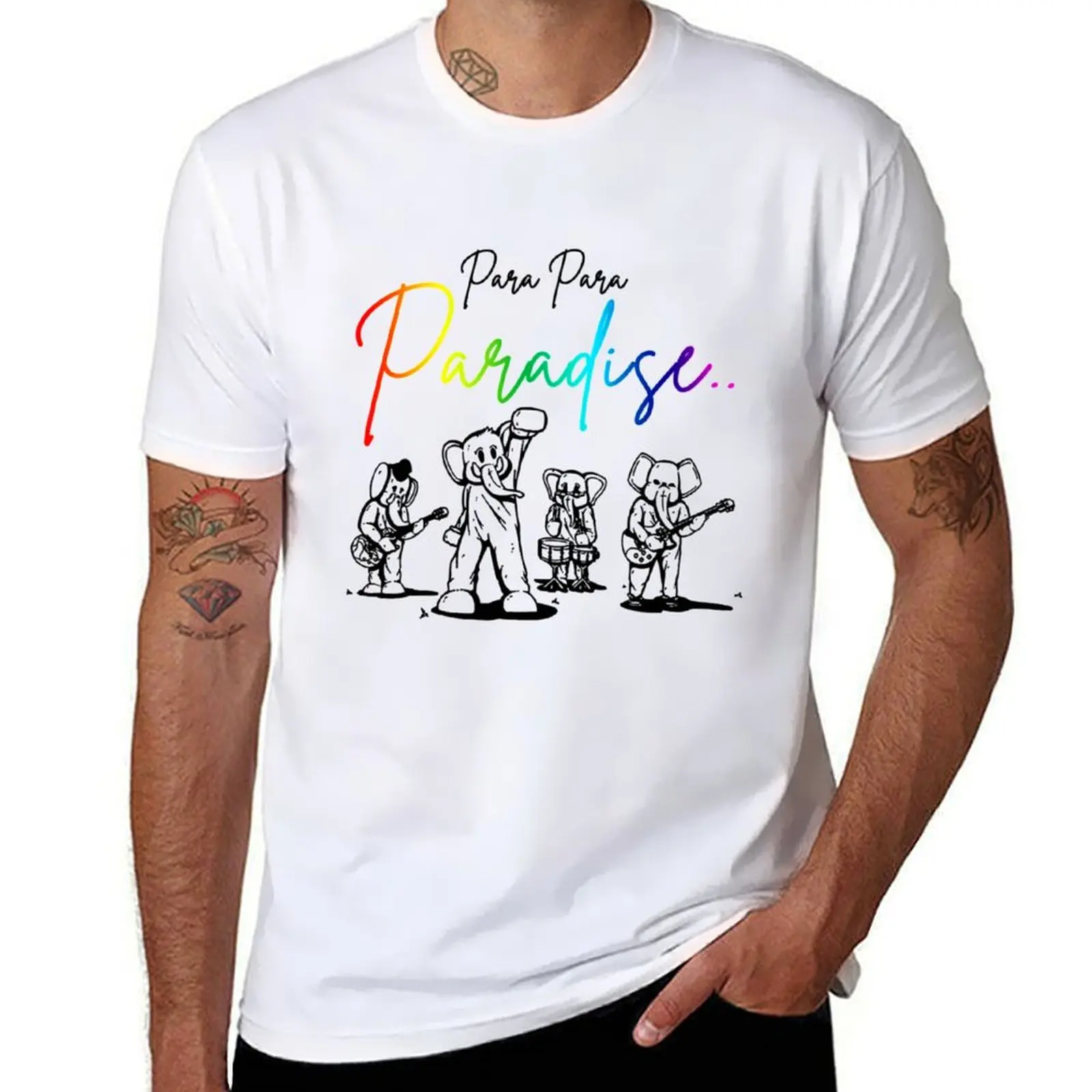 

Футболка Para Para Paradise, мужские футболки, высококачественная роскошная брендовая хлопковая футболка, комплект футболок