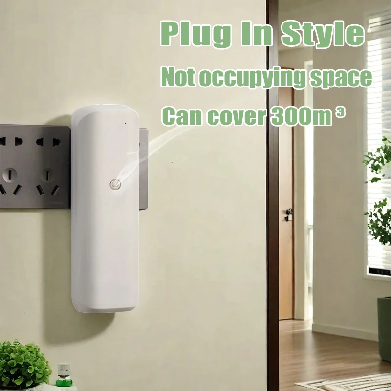 Fragrance Diffuser Coverage 300m³ Plug In Wall Waterless Essential Oil Diffuser Home Fragrance Smart Bluetooth Scent Air Machine