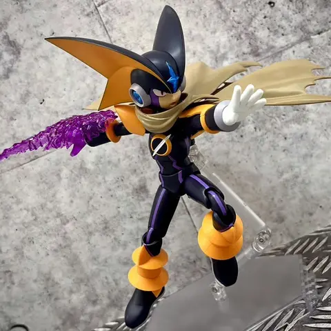 Original Kotobukiya KP709 ROCKMAN BASS EXE Forte Anime Action Figure Assembly Model Toy
