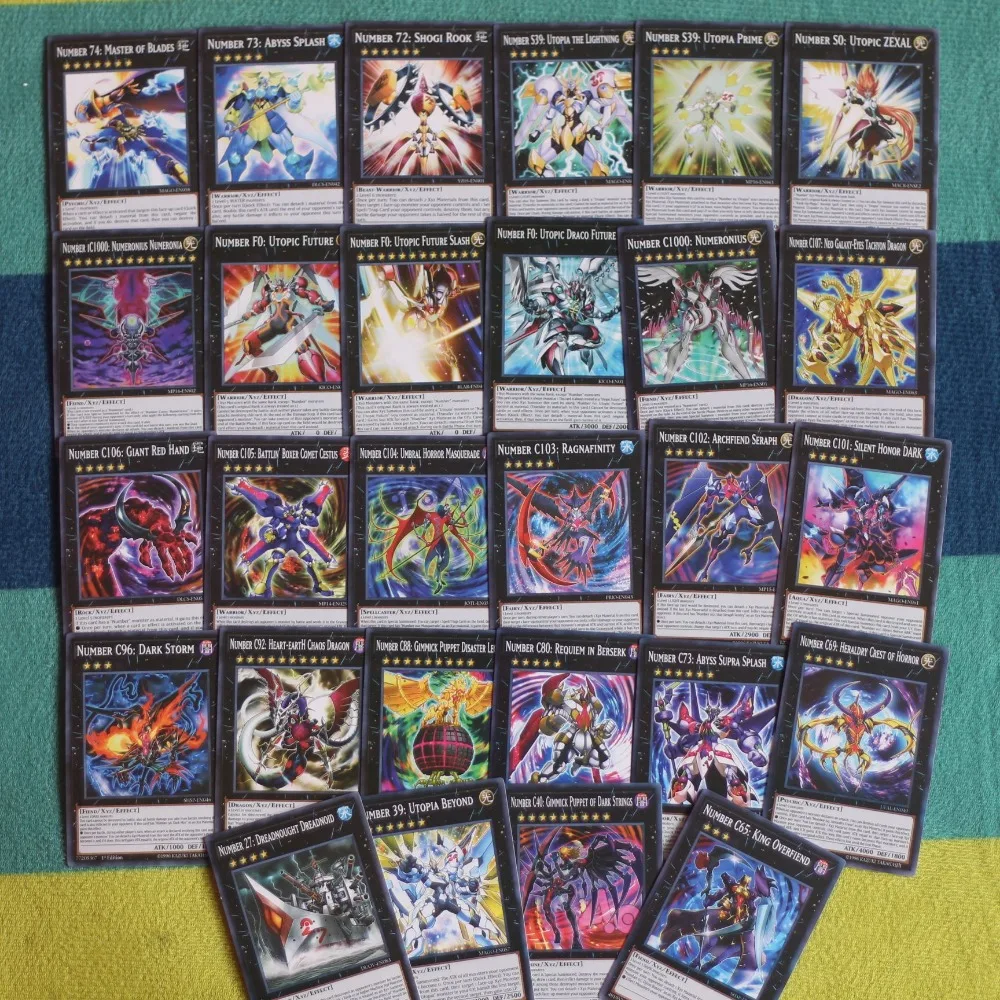 148 szt. Yugioh Card SER Letter w języku angielskim NO.COMPLETE FILE Number Collection Card 59*86mm