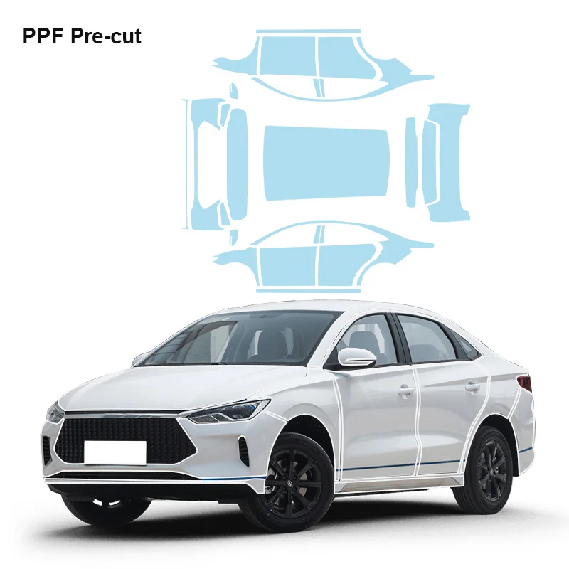 

Suitable for BYD E3 self-healing TPU hydrophobic anti-UV scratch resistant pre-cut transparent PPF automotive paint protection