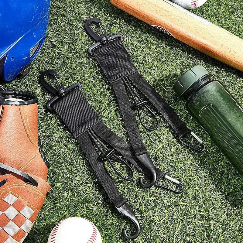 Baseball portátil Bag Fence Hook, Luvas Práticas Clips, Mitt Hanger, Gancho do saco