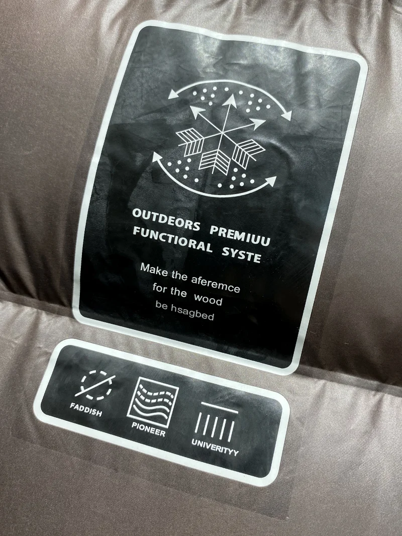 High-End Winter Men's Puffer Jaet Ultra-Fuffy 90-White-Du-Down Thiened down Coat Outerwear Busin Sle Zipper Closure