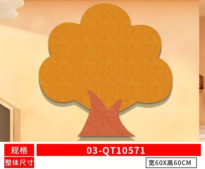1pcs Felt board wall sticker does not damage the wall decoration cartoon photo wall display background board