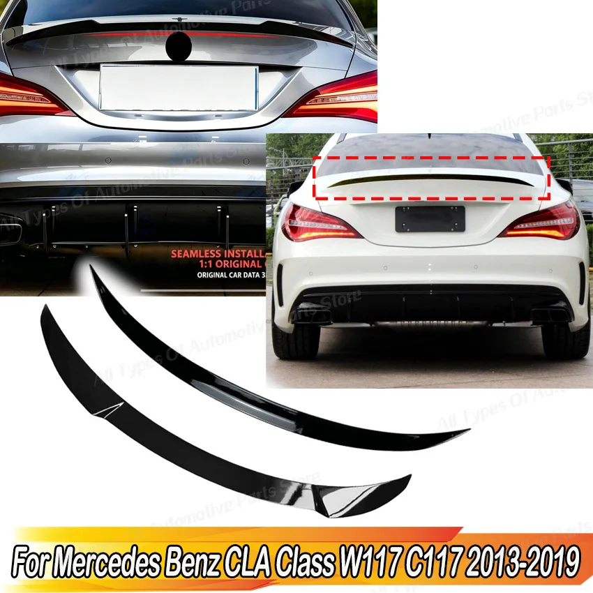 Alerón Trasero para Mercedes Benz Clase CLA W117 C117 CLA 220 200 260 CLA45 AMG 2013-2019, Alerón Trasero, Kit de Carrocería, Tuning