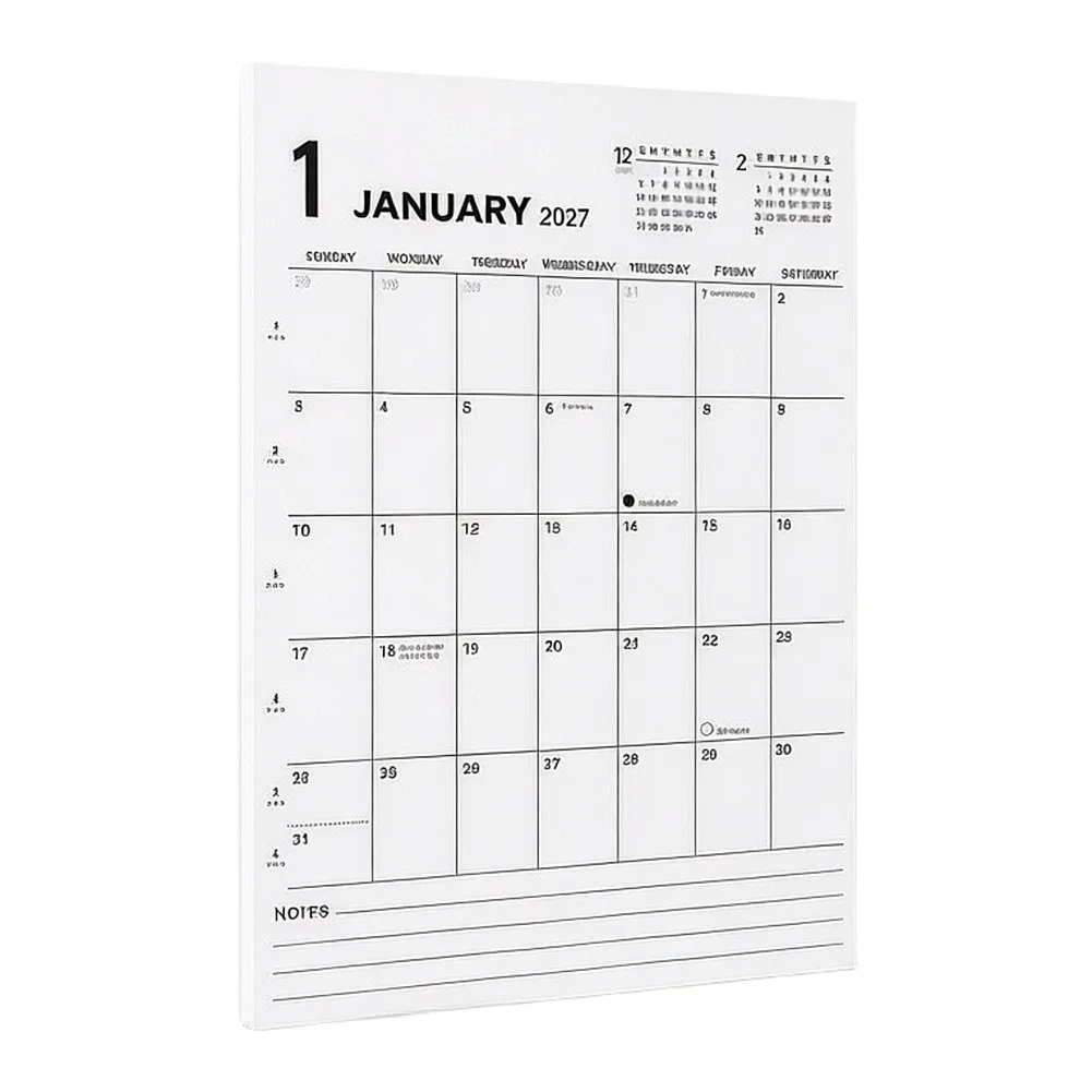 Magnetic Fridge Calendar Covering 18 Months from January 2027 to June 2028 for Consistent Schedule Maintenance