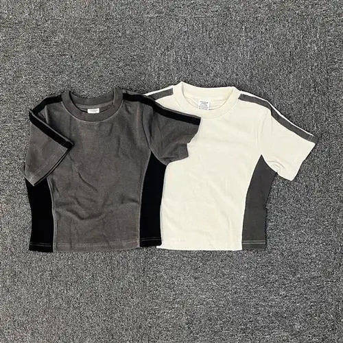 Gothique Y2K T-shirt femme Faion haut d'été à la mode gothique Sle 00% autres matériaux automne dames Dr