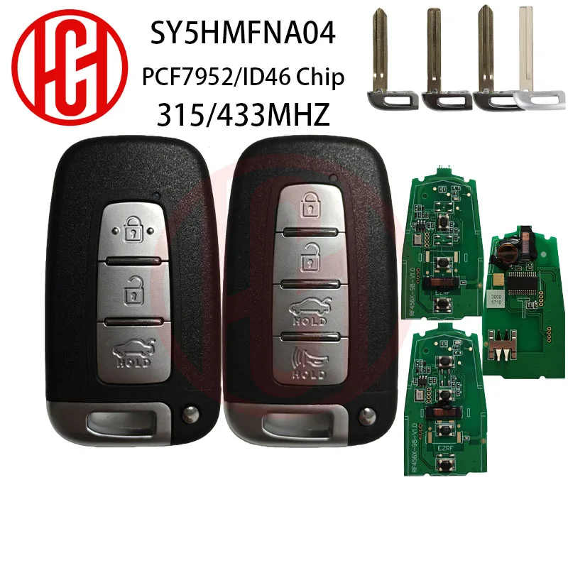 

ID46 PCF7952 315/433MHz Car Remote Key For Hyundai I30 IX35 Sonata Genesis Equus Veloster Kia Forte Sorento Optima Soul Rio