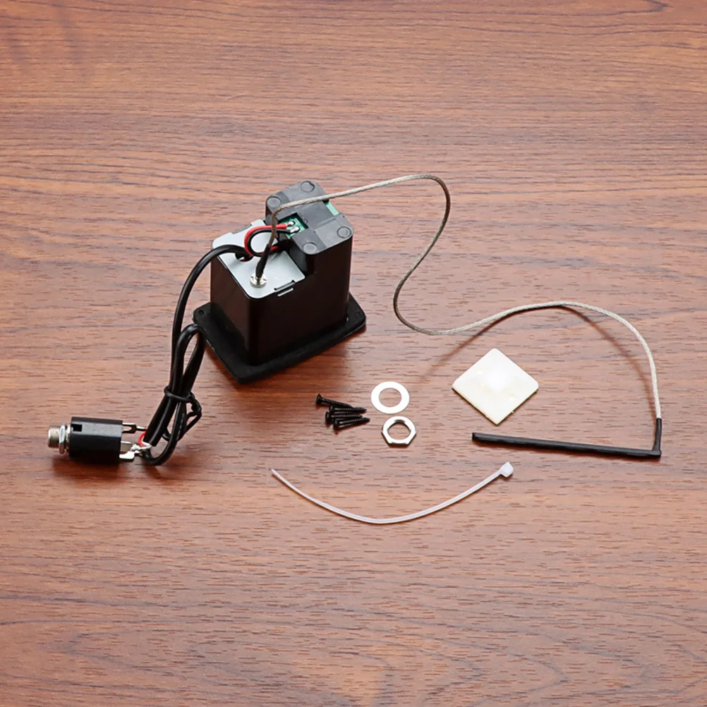 

1Set Ukulele Equalizer Premium Metal Material Pickup Replace Standard Size Quick Install Useful Accessories Ukulele Pickup