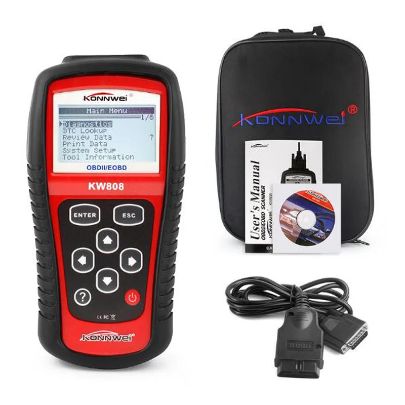 KW808 Universal Auto OBDII EOBD Codeleser-scanner OBD2 Diagnose Scan-werkzeug OBD II 2 PK Maxiscan MS509 ODB ODB2 Scaner