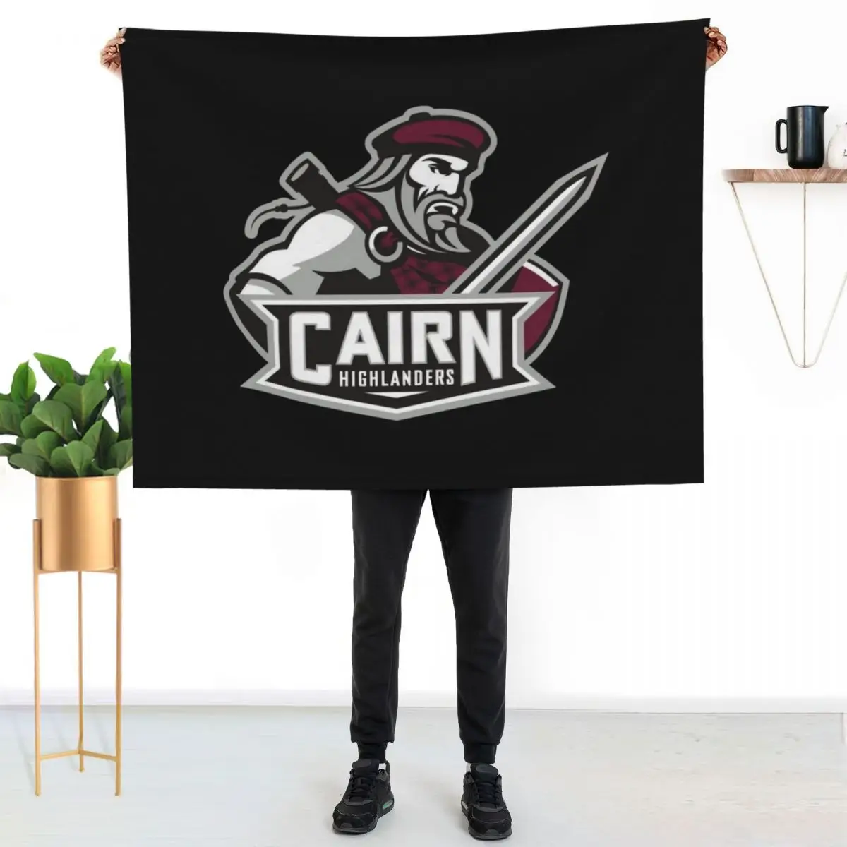 cairn highlanders Throw Blanket Soft Beds Soft Big Camping Plush Large for winter Blankets