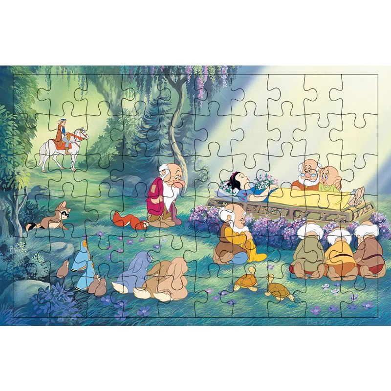 Disney Princess Classic Snow White 300 500 1000PCS Puzzles Game Wooden Jigsaw Relax For Friend Gift Desk Kid Girl Room Ornament