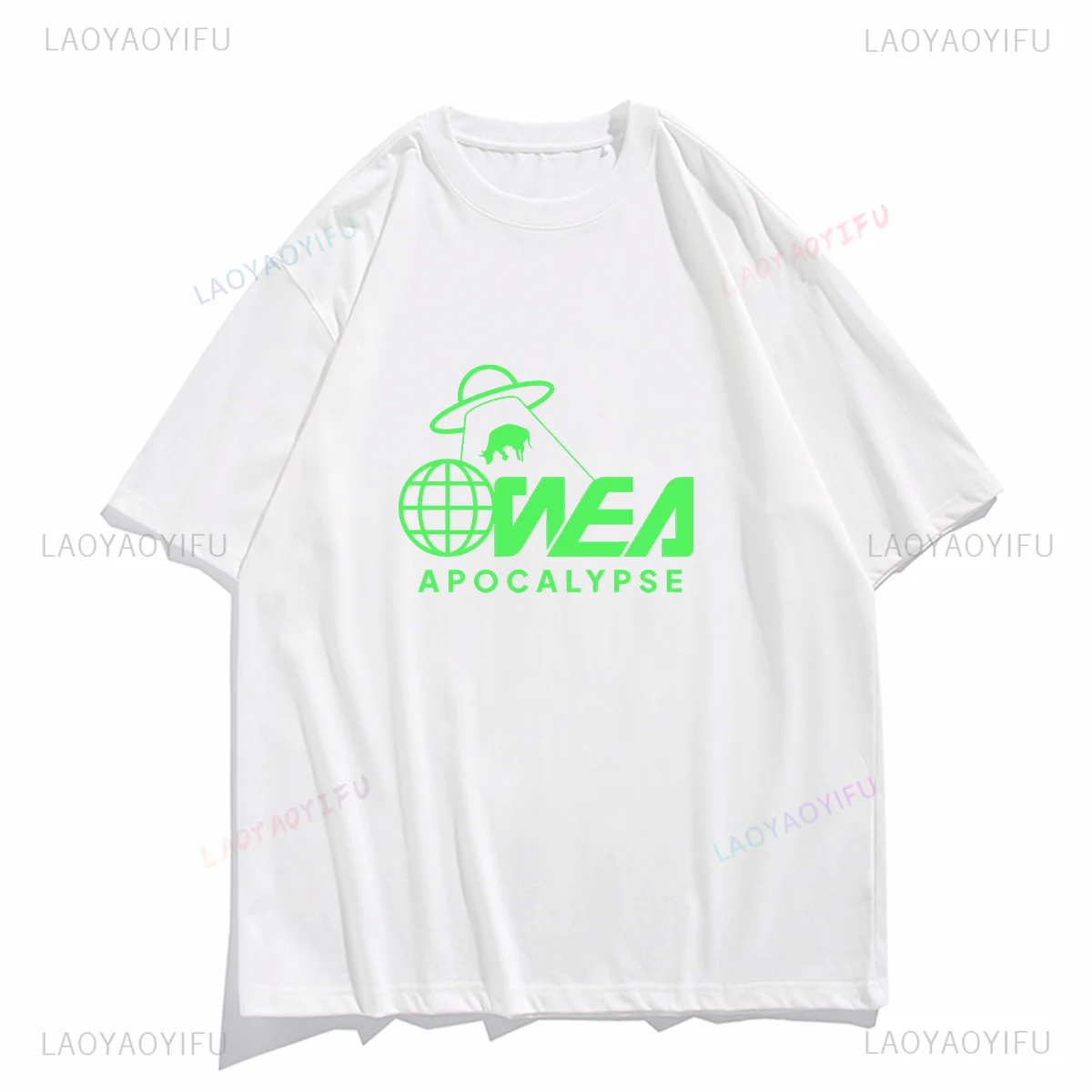 Funny T Shirt WEA  Apocalypse Printed T-shirt Tops Humor Cartoon Harajuku Graphic T Shirts Retro Men Clothing Unisex COTTON Tee image 2