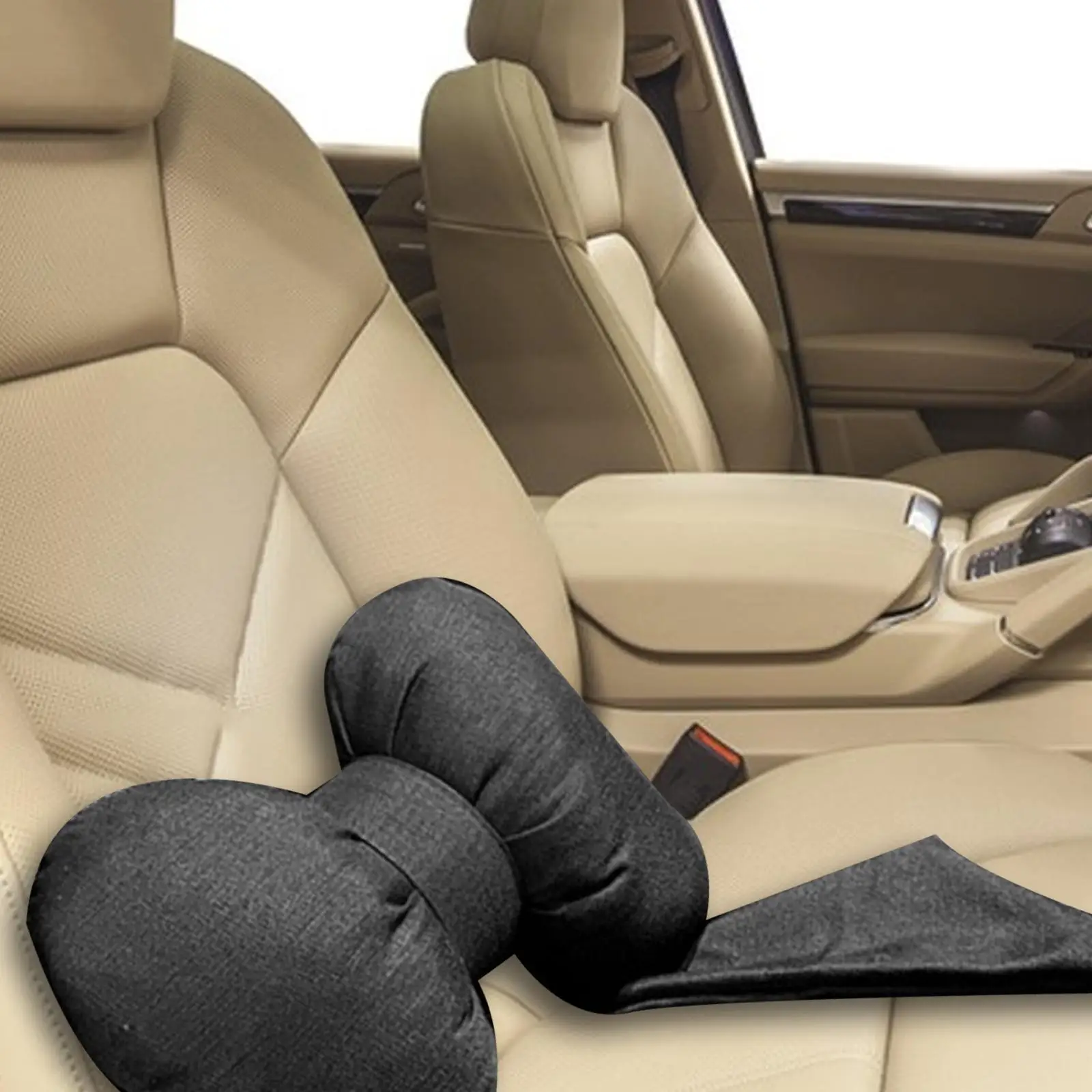 Car Support Pillow, Creative Ribbon Accessories Car Waist Pillow Lower Back
