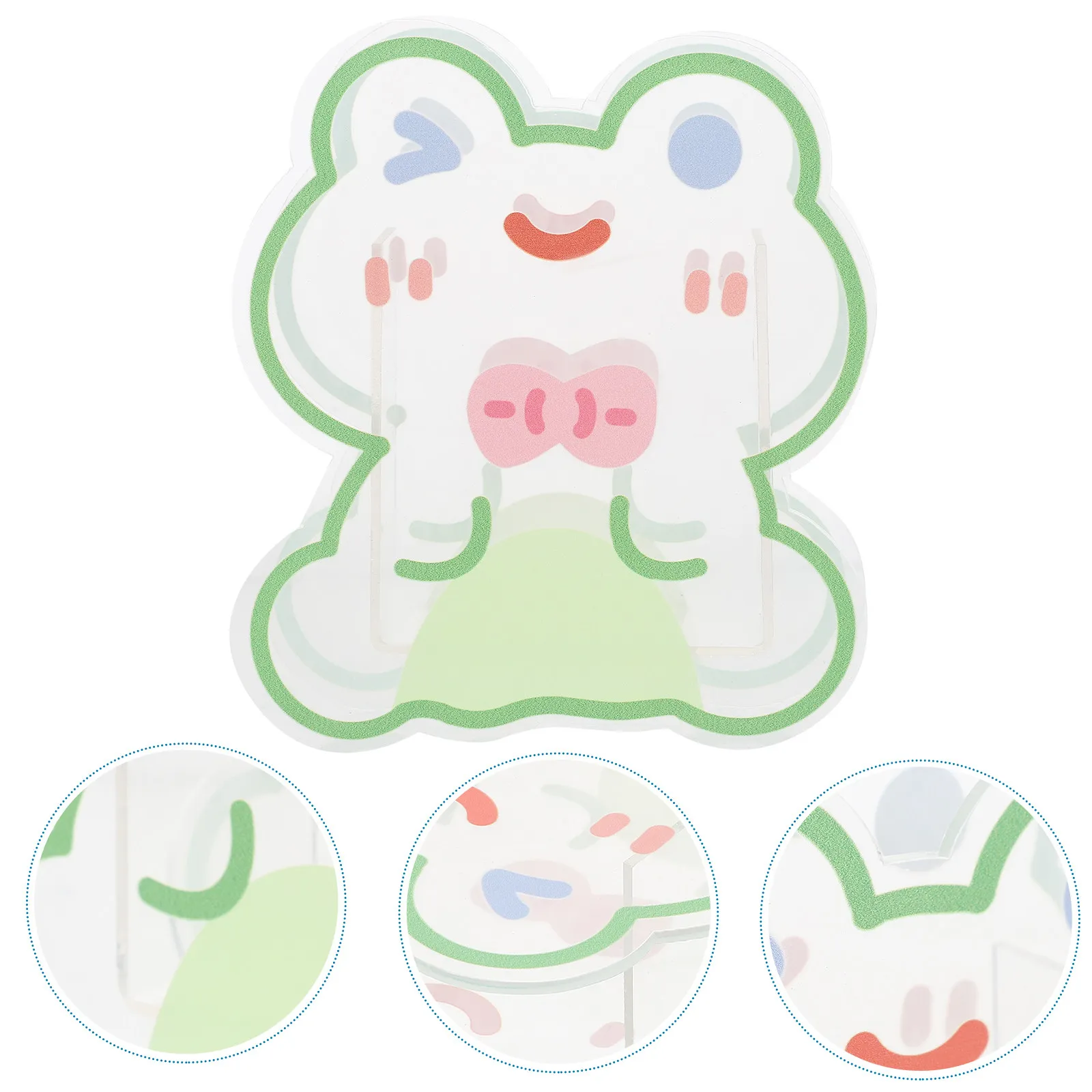 Acrylic Pen Holder Desk Organizer Transparent Cute Animal Design Pencil and Pen Storage Stand for Office Home Classroom