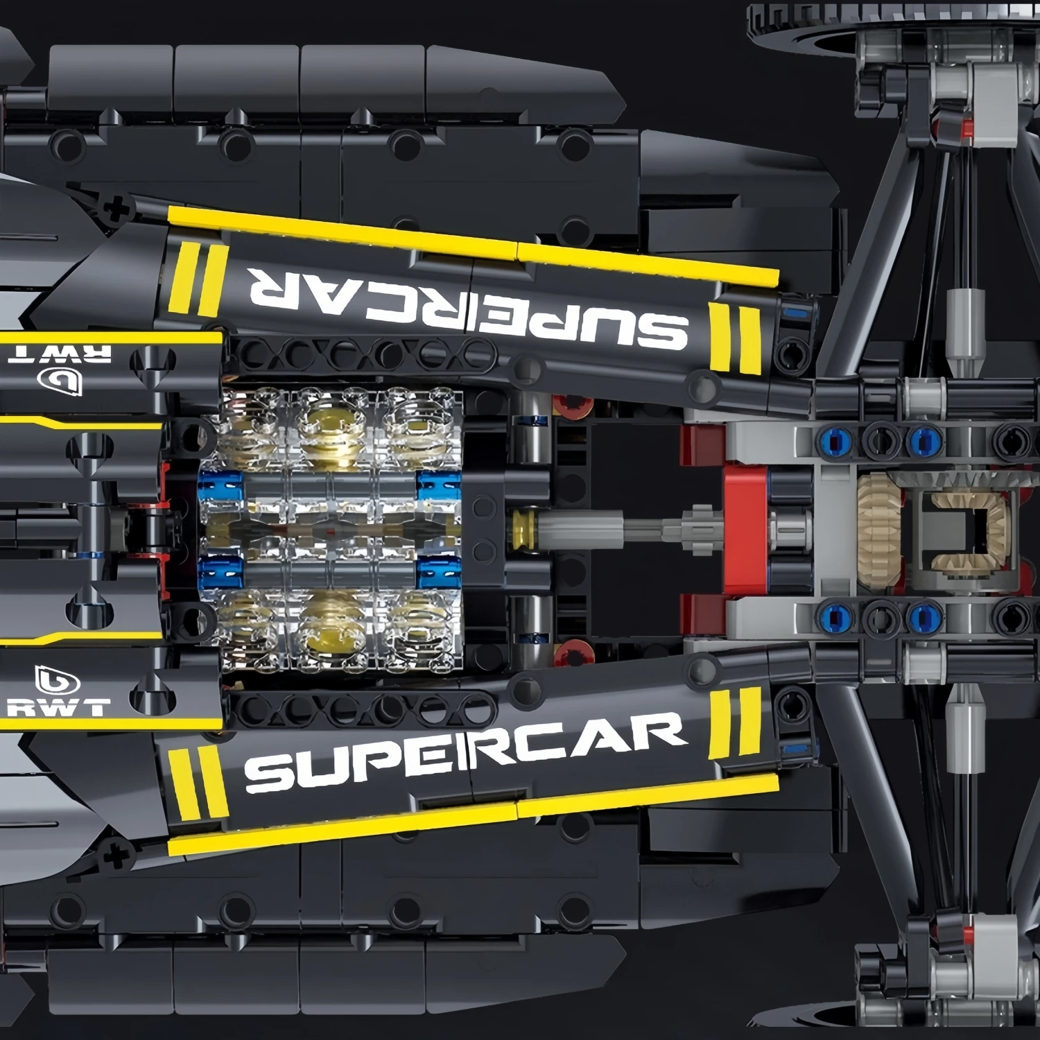 Blocs de construction de course techniques 1:8, 1650 + pièces, pilote de course, formule 27, voiture de course, modèle MOC, jouet, cadeau pour enfants