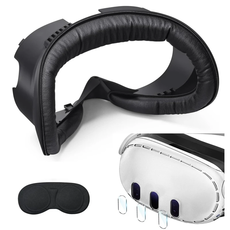 Facial Interface & Face Cover Pad For Meta Quest 3, Facial Interface Foam Cushion Replacement For Quest 3 Accessories