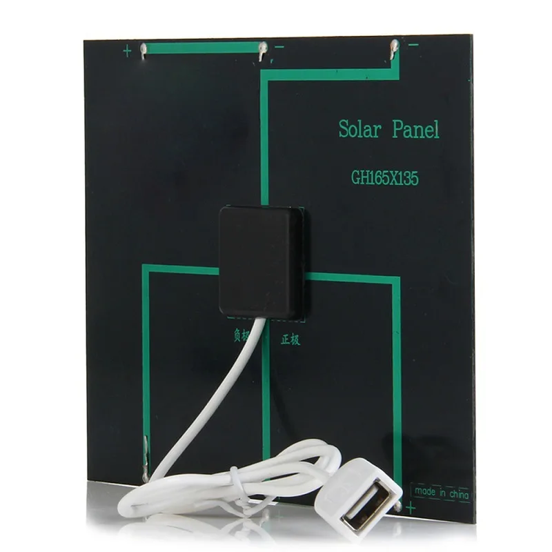 Venda quente 3.5 W Mini Carregador Solar com Carregador de Célula Solar Policristalina USB para Banco de Potência Móvel 10 PCS Frete Grátis